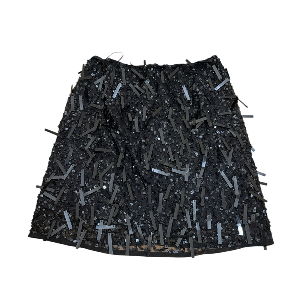 Nasty Gal Black Sequin Mini Skirt